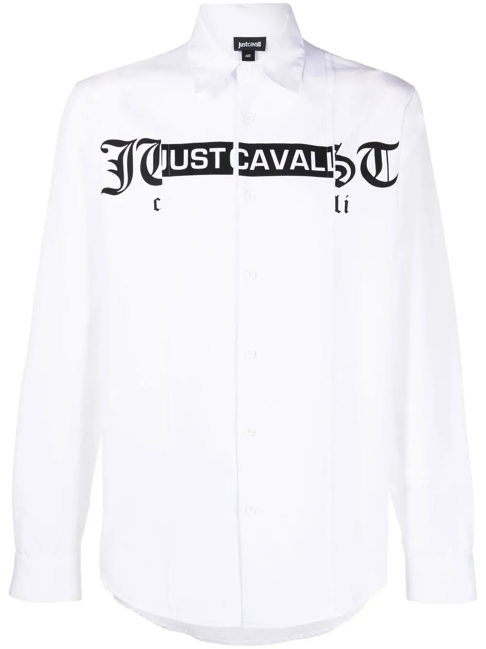 

Just Cavalli camisa con botones y logo estampado - Blanco