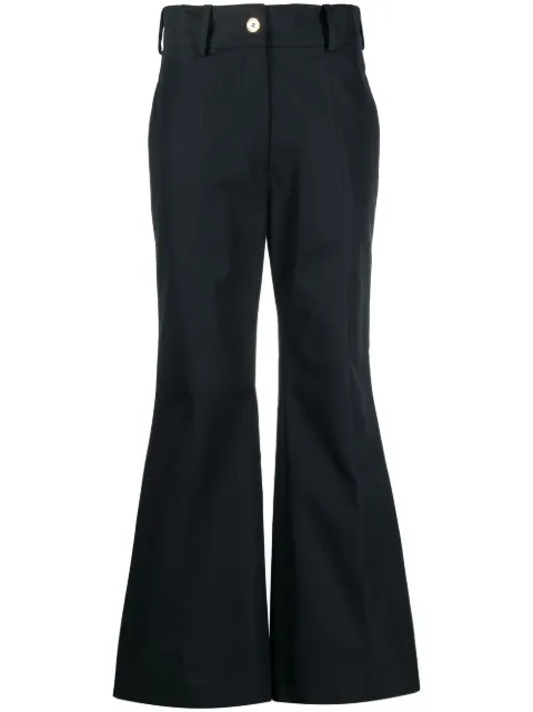 Patou high-waisted flared trousers