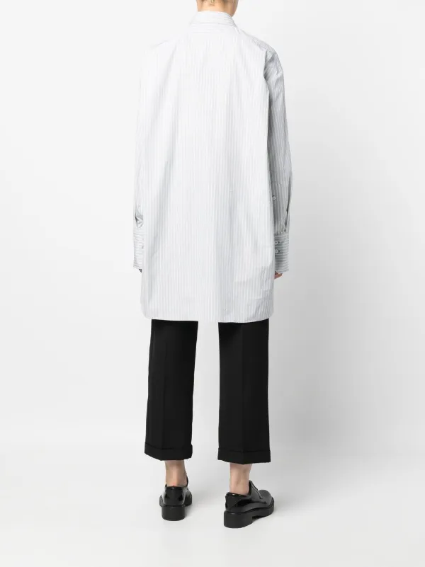Patou ストライプ ミニシャツワンピース | グリーン | FARFETCH JP