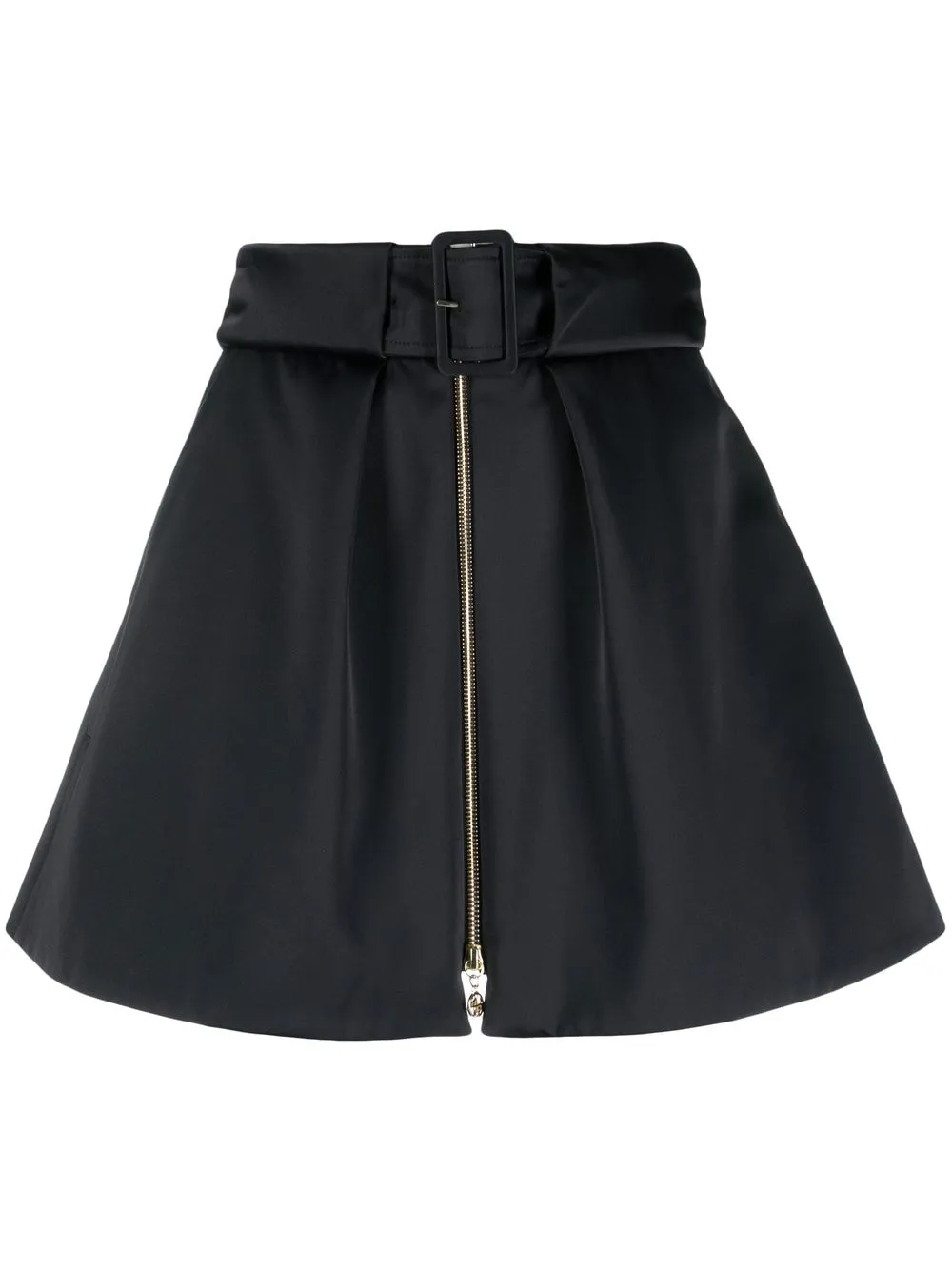 

Patou belted zip-up mini skirt - Black