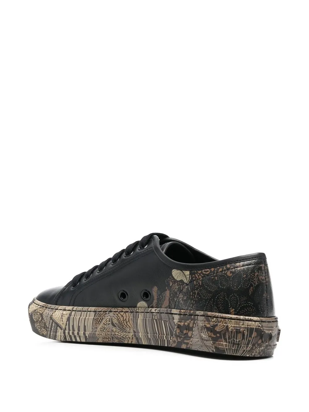 Ferragamo Borg Cubic Lace-up Sneakers - Black 