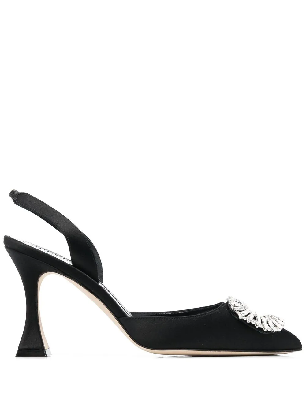 

Manolo Blahnik jewel-buckle slingback pumps - Black