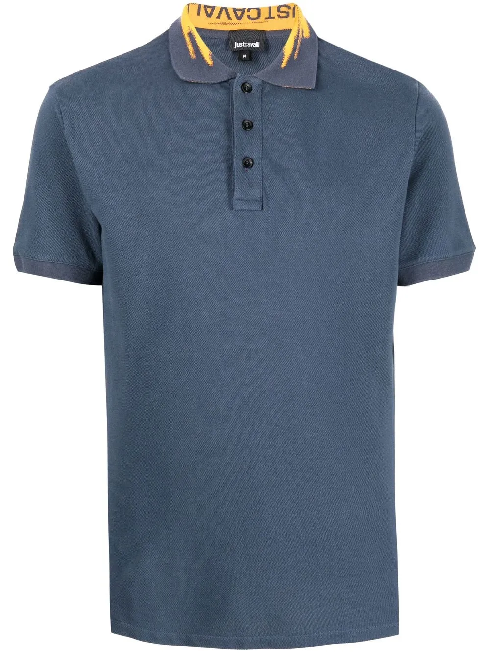 

Just Cavalli playera tipo polo con logo estampado - Azul