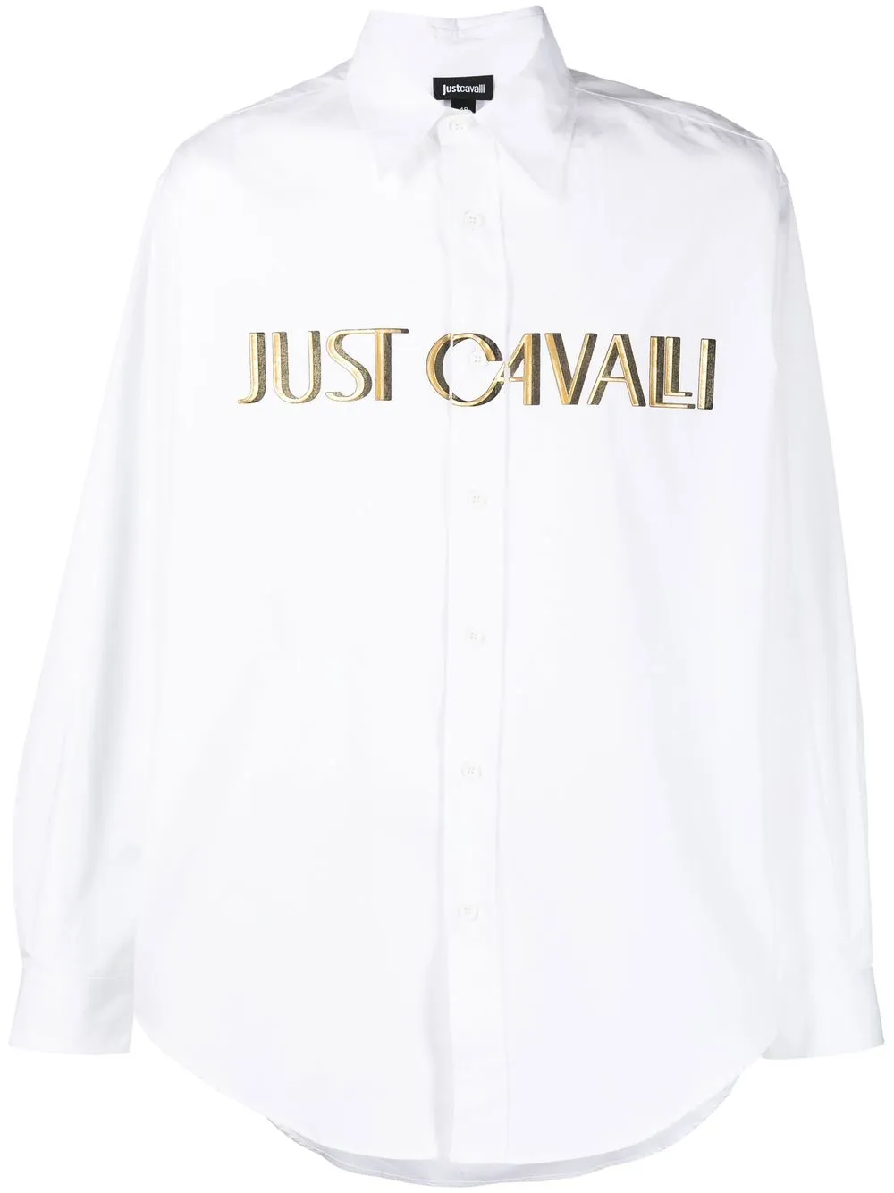 

Just Cavalli playera con logo estampado - Blanco