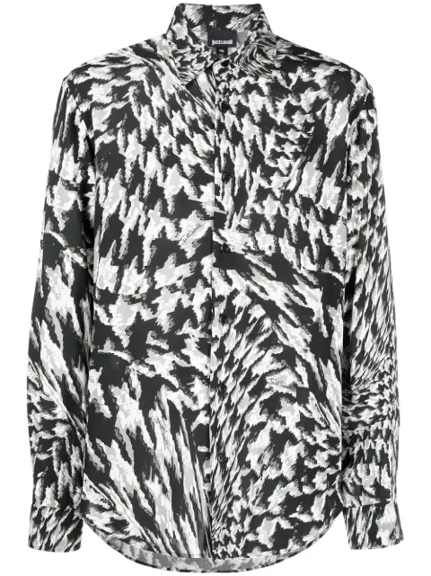 Just Cavalli abstract-print button-up shirt