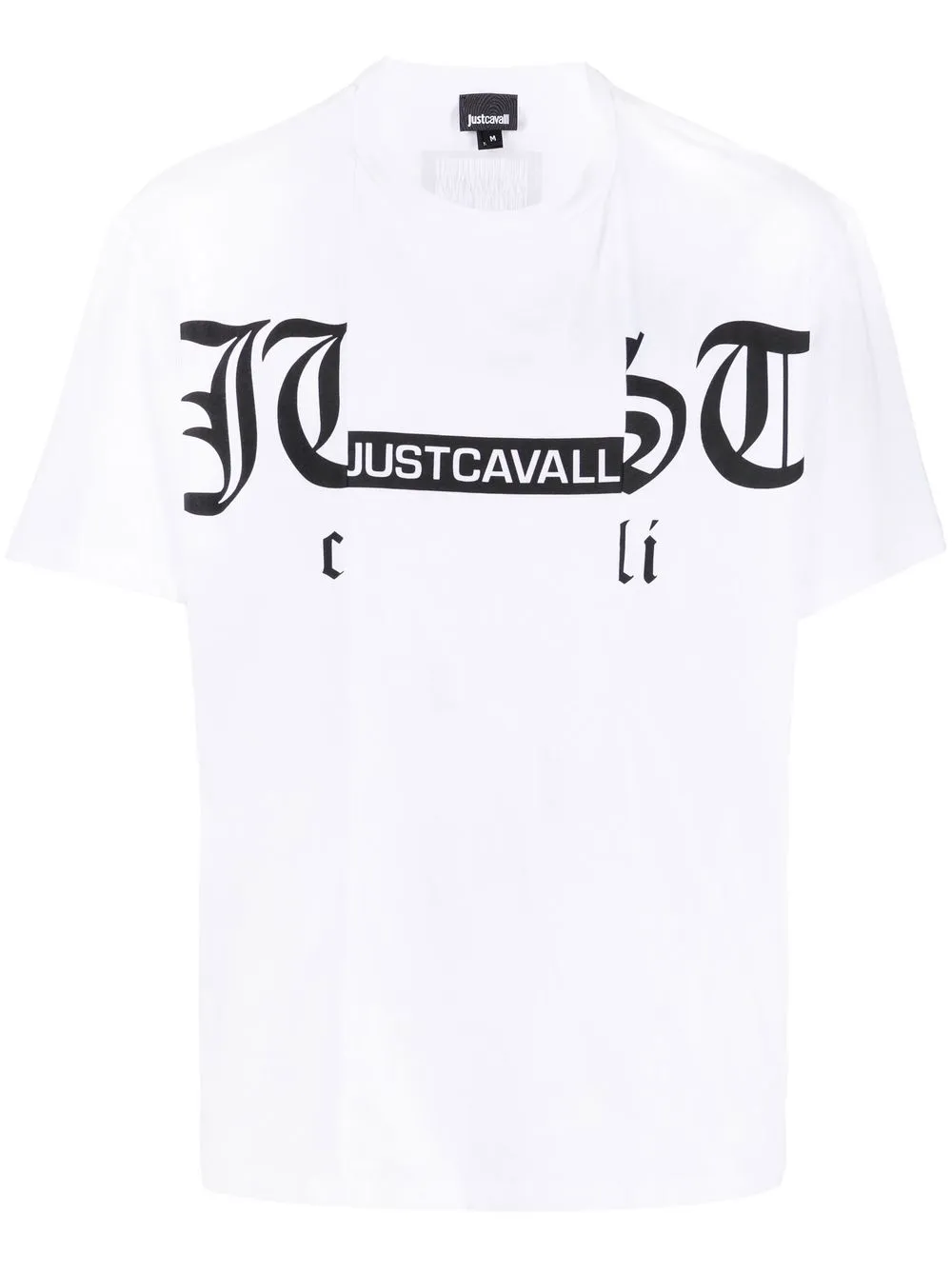 

Just Cavalli playera con cuello redondo y logo - Blanco