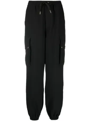 Nero Farfetch Donna Abbigliamento Abbigliamento per la notte Loungewear Pantaloni con coulisse 