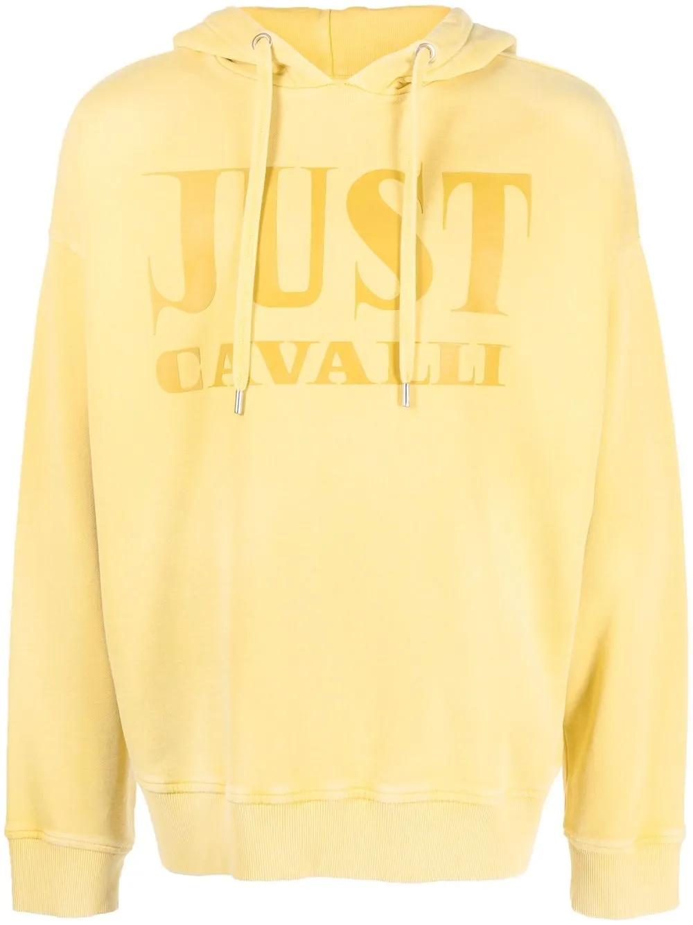 

Just Cavalli logo cotton hoodie - Yellow