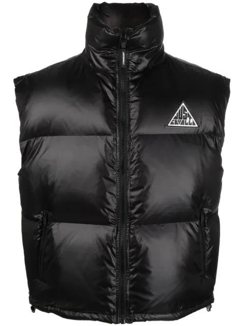 Just Cavalli logo-patch padded gilet