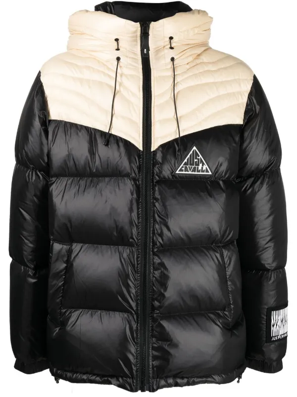 dubbellaag Achteruit annuleren Just Cavalli logo-patch Padded Down Jacket - Farfetch