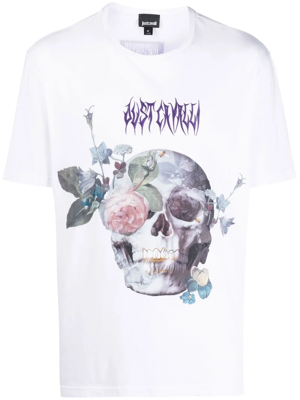 

Just Cavalli skull-print short-sleeved T-shirt - White