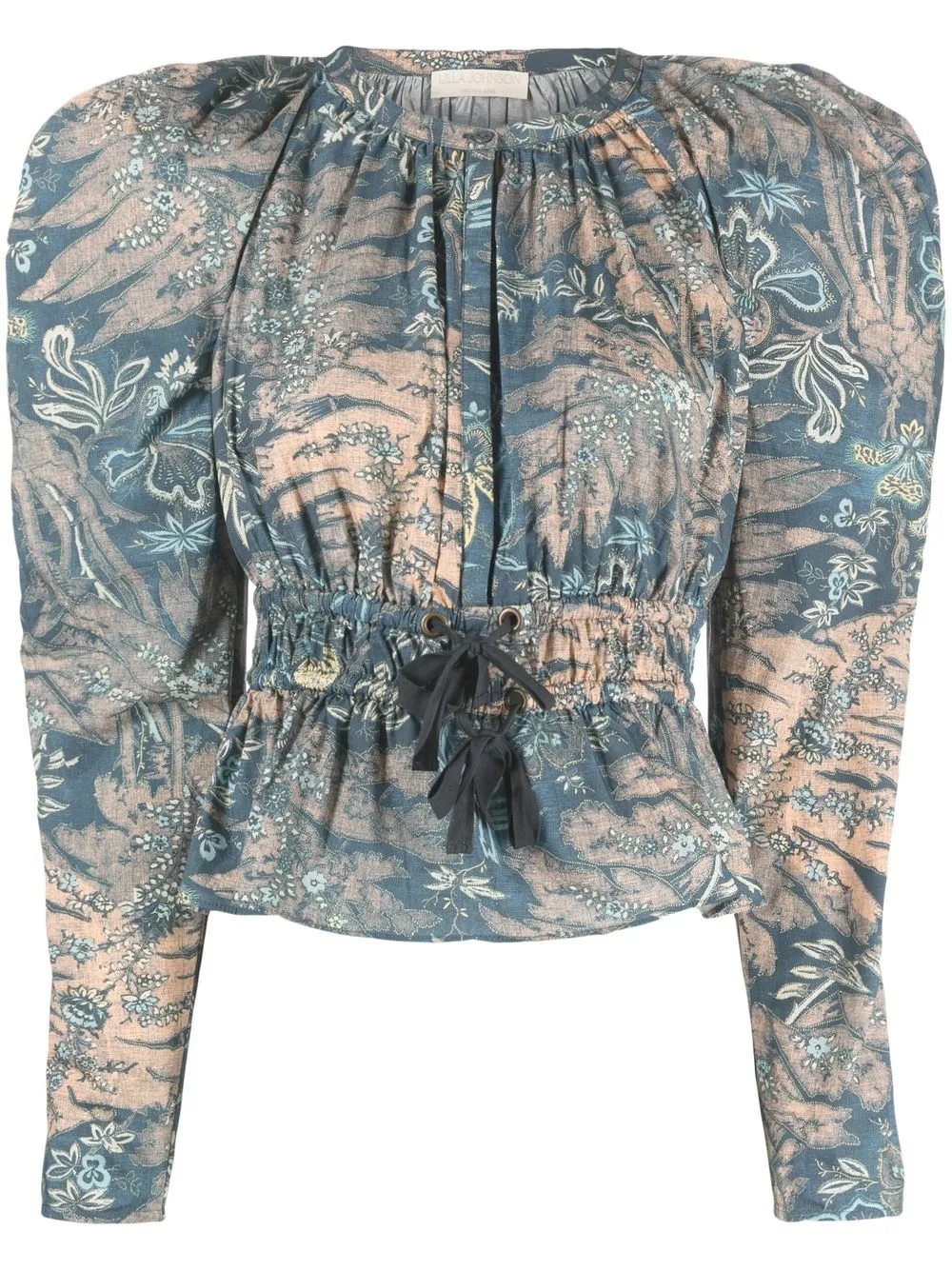 

Ulla Johnson blusa con estampado gráfico - Azul