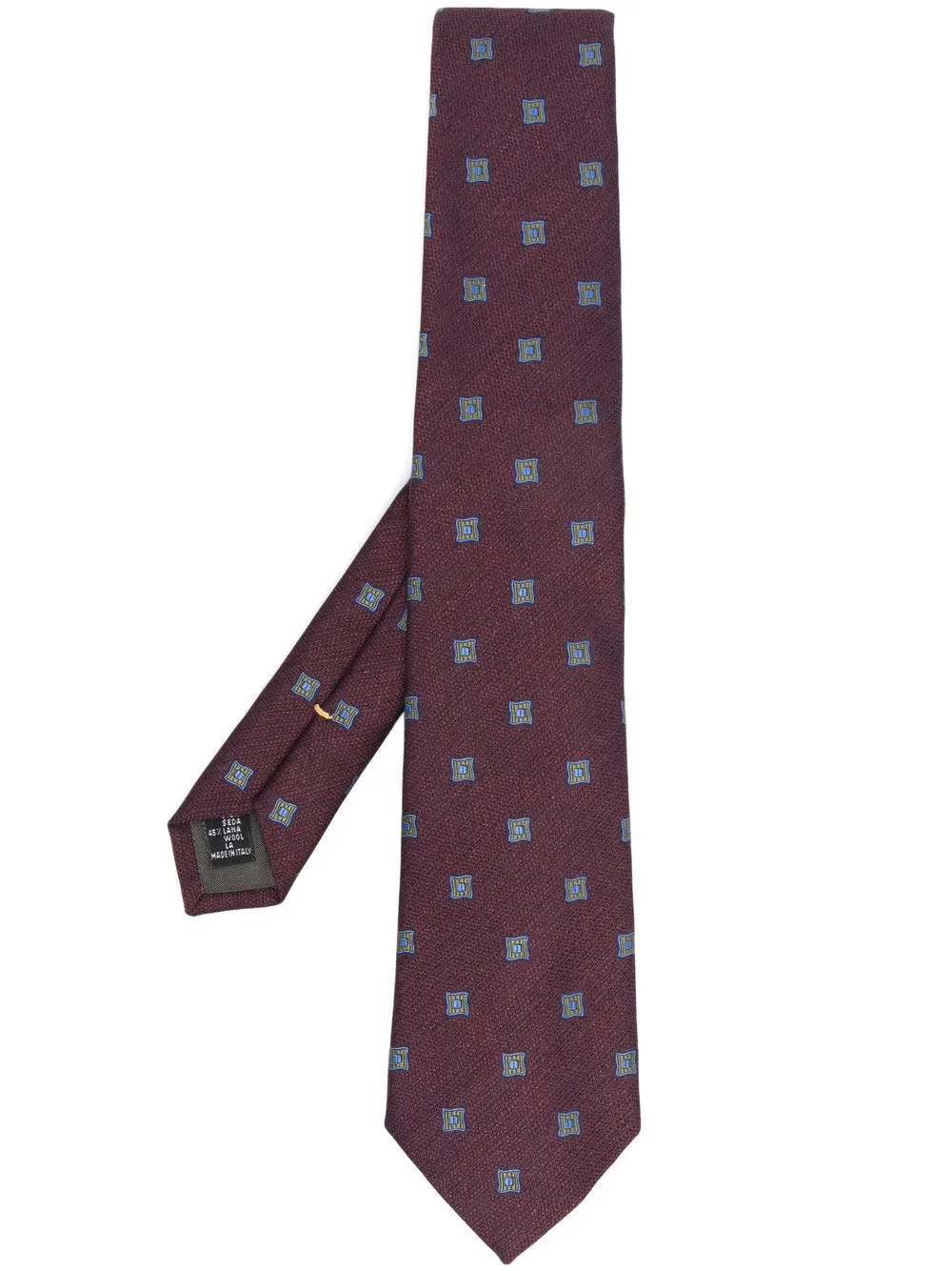 

Canali corbata de seda bordada - Morado