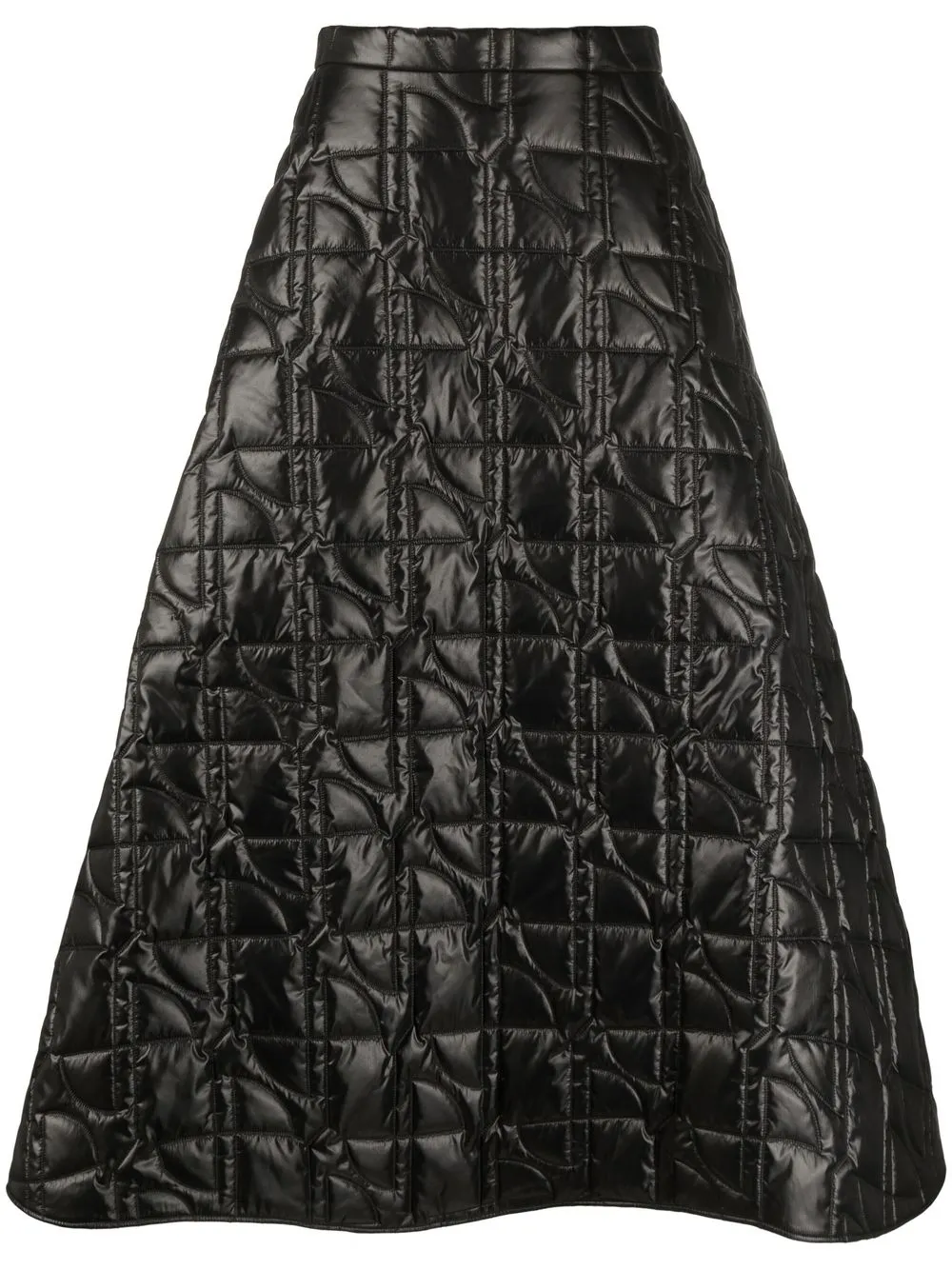 

Patou quilted A-line skirt - Black