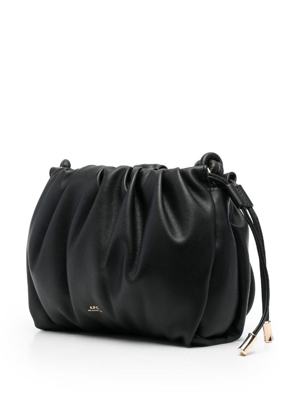 A.P.C. Mini Ninon Shoulder Bag | Black | FARFETCH AO