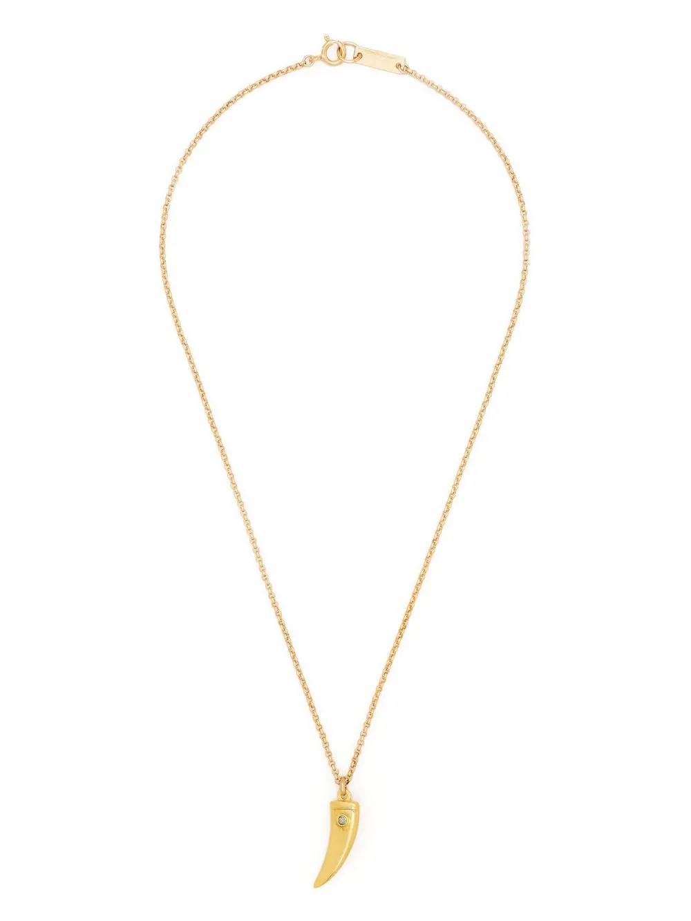 Cheap ISABEL MARANT crystal-tooth pendant necklace Women