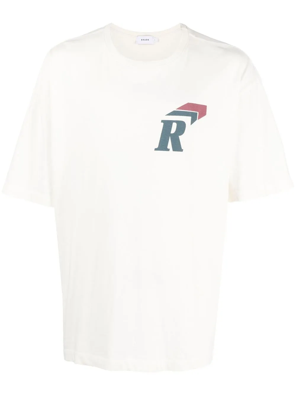 

Rhude playera manga corta con logo estampado - Blanco