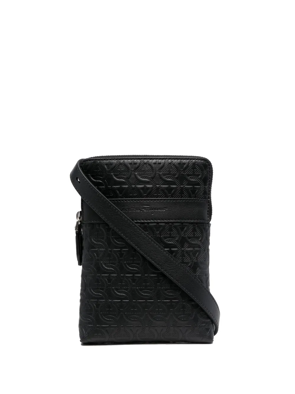 

Ferragamo Gancini debossed crossbody bag - Black