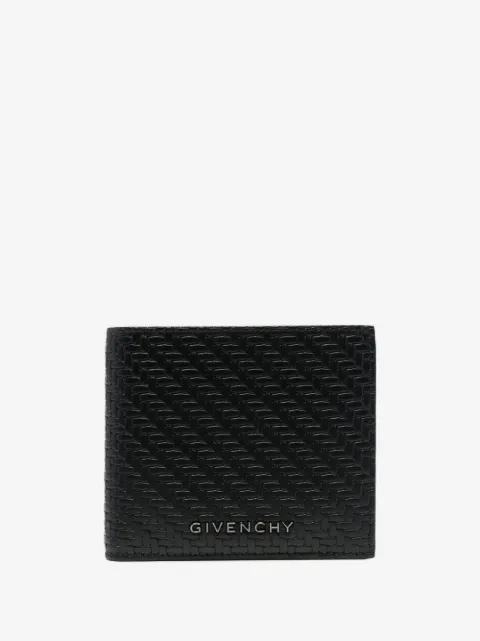 Givenchy محفظة قابلة للطي جلد بملمس مميز