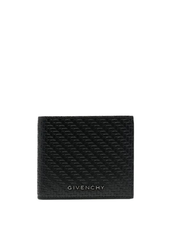 Givenchy Textured Leather Folding Wallet | Black | FARFETCH