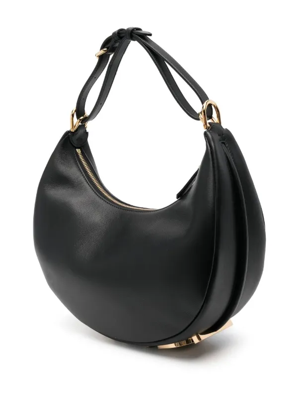 FENDI Small Fendigraphy Shoulder Bag | Black | FARFETCH CA