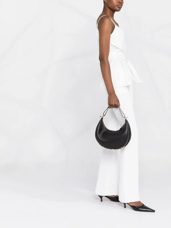 FENDI Small Fendigraphy Shoulder Bag | Black | FARFETCH