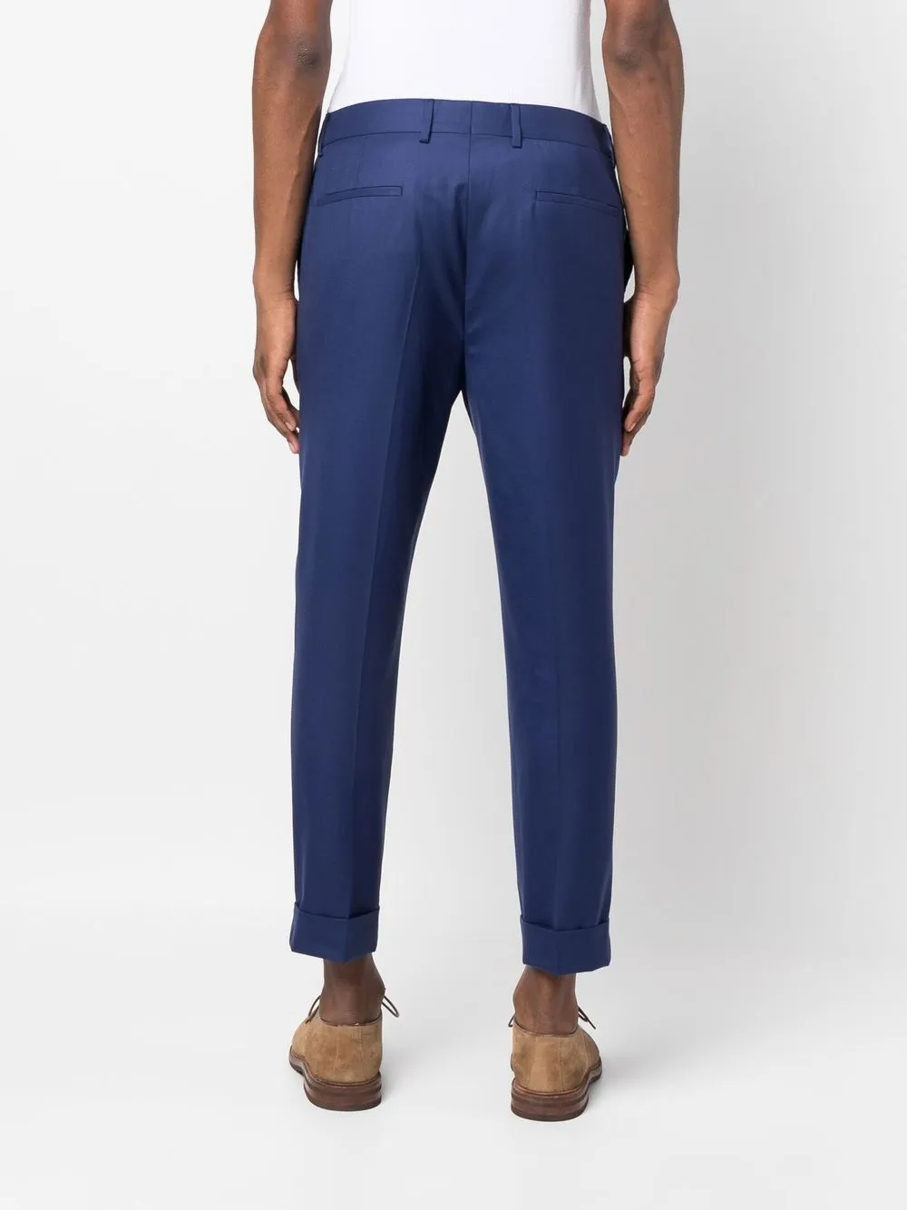 Brunello Cucinelli Cropped pantalon Blauw