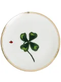 Bitossi Home set-of-six Cloverleaf plates - White