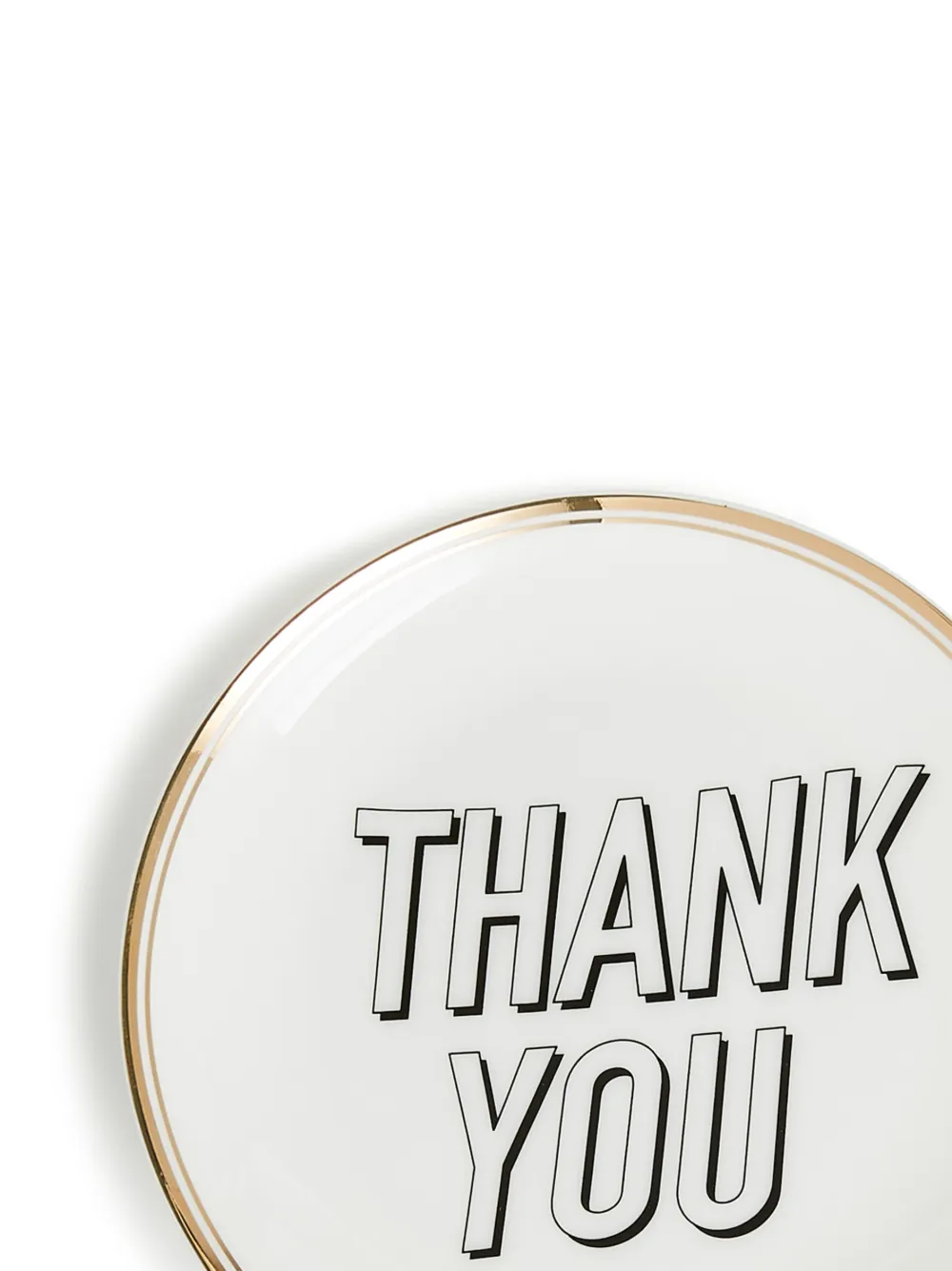  Bitossi Home Set Aus Sechs Thank You Tellern   Weiß 