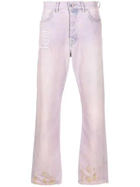 Purple Brand distressed straight-leg jeans