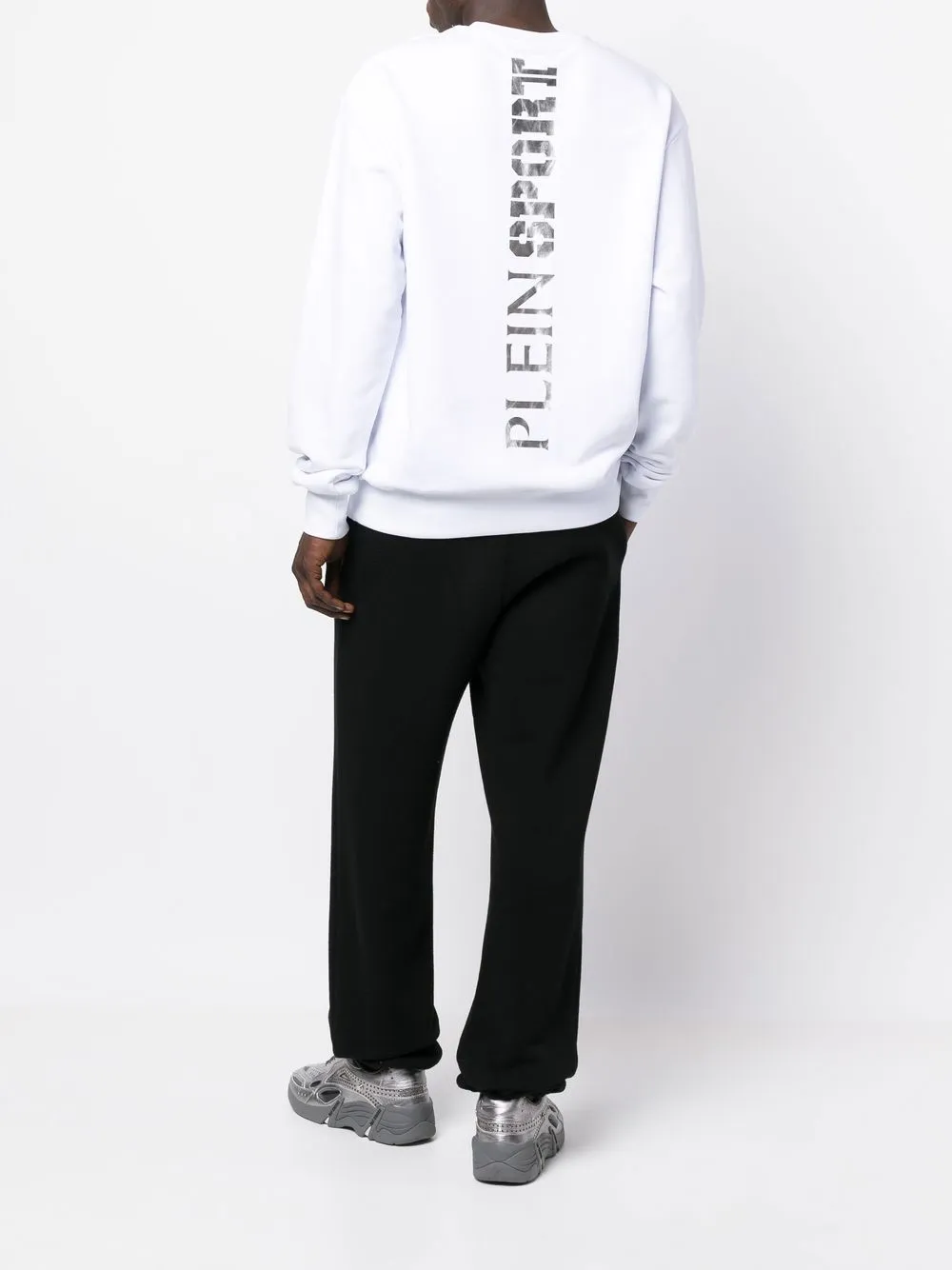 Plein Sport Sweater met logoprint - Wit