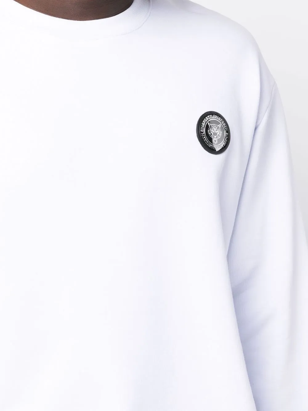 Plein Sport Statement Logo-print Sweatshirt In White