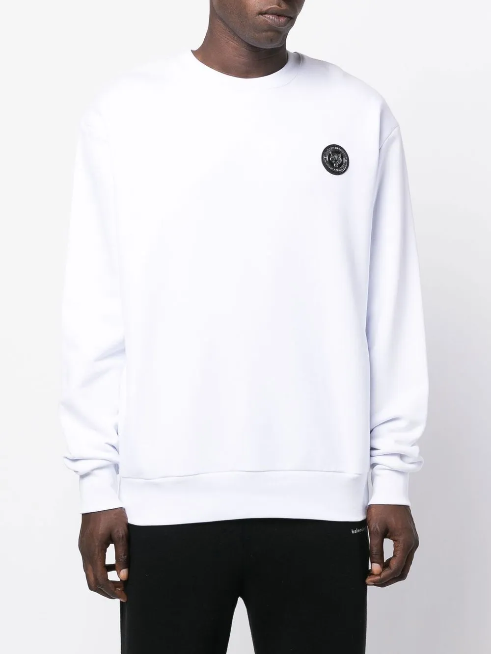 Plein Sport Statement Logo-print Sweatshirt In White