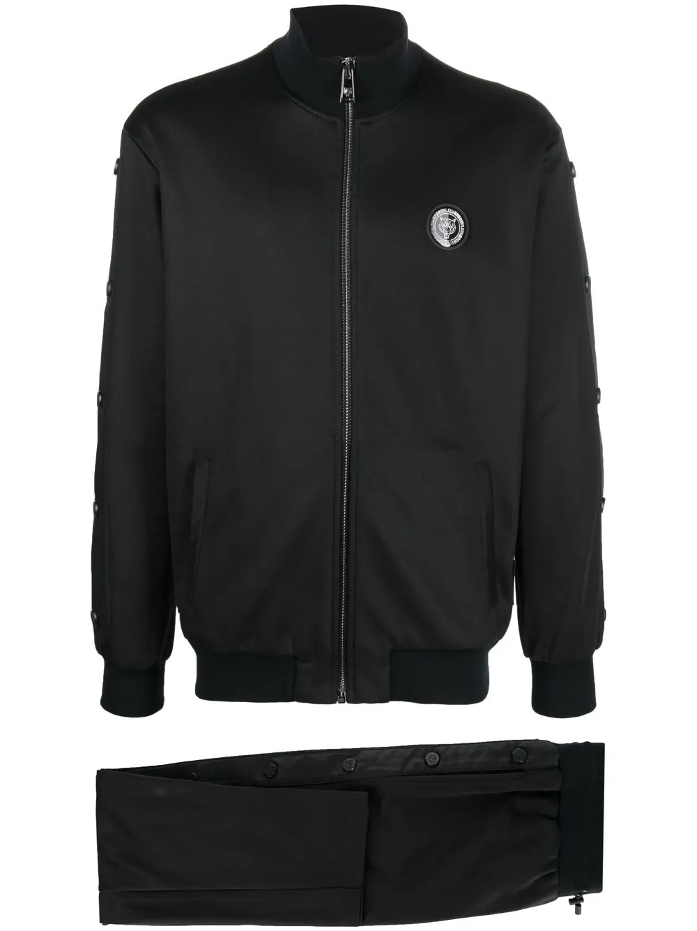 

Plein Sport traje deportivo con parche del logo - Negro
