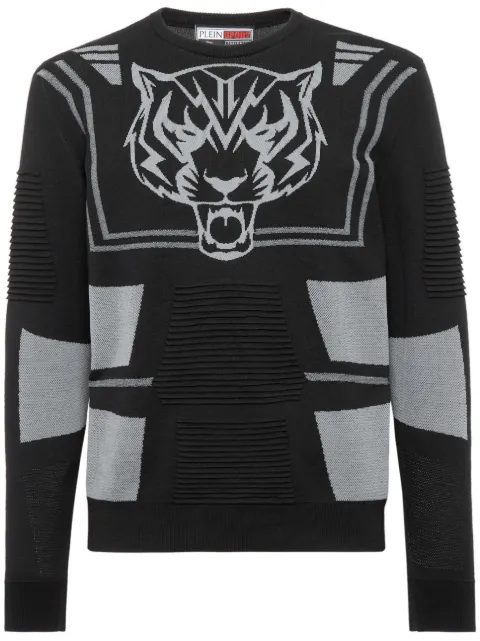 Plein Sport suéter tejido con logo estampado