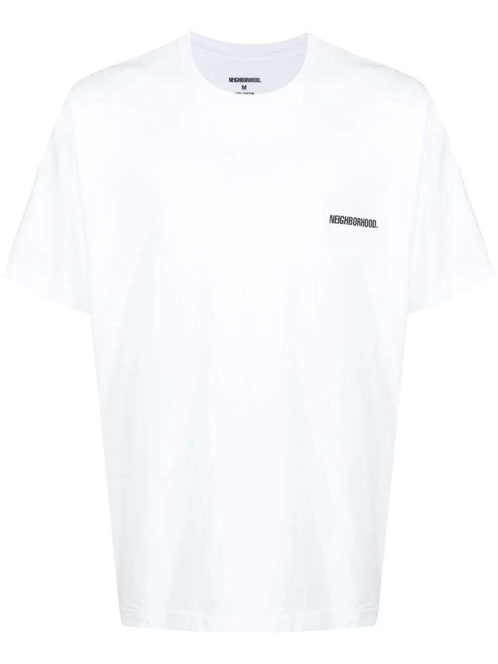 

Neighborhood logo-print detail T-shirt - White