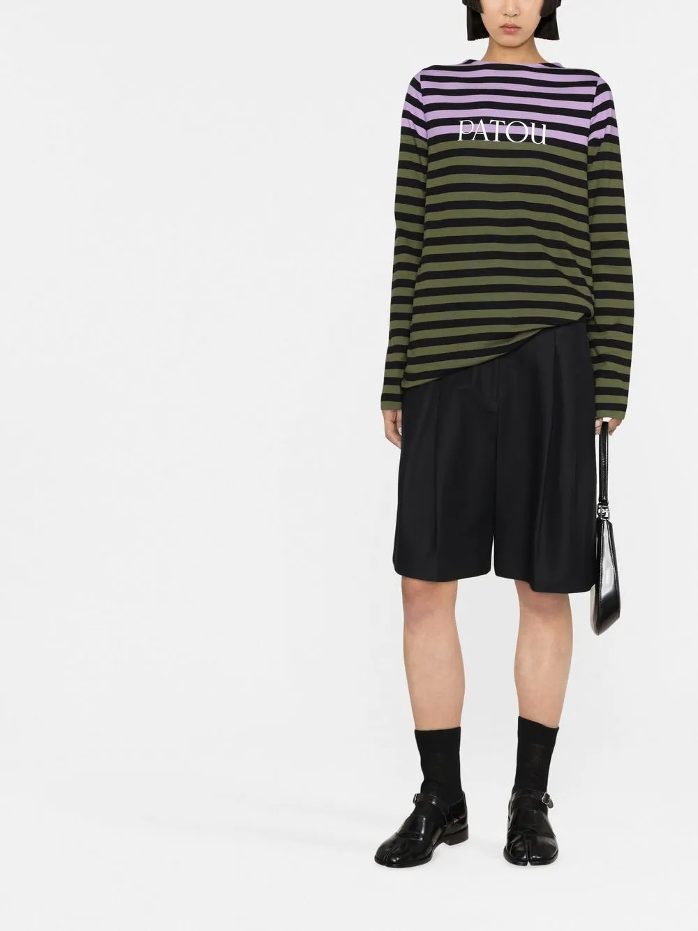 Patou Gestreept T-shirt - Groen