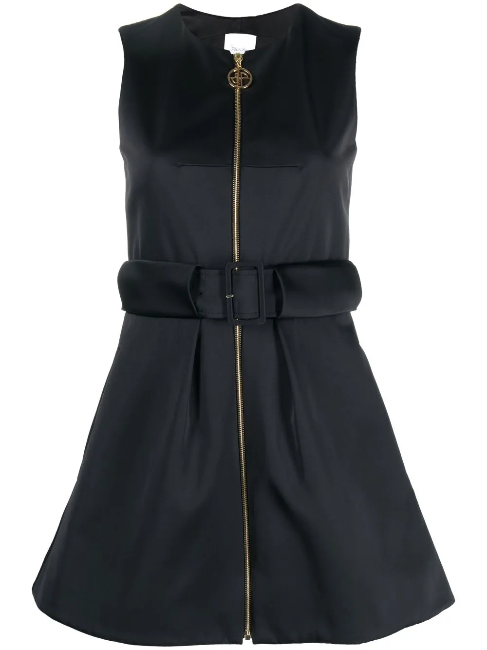 

Patou sleeveless zip-up mini dress - Black