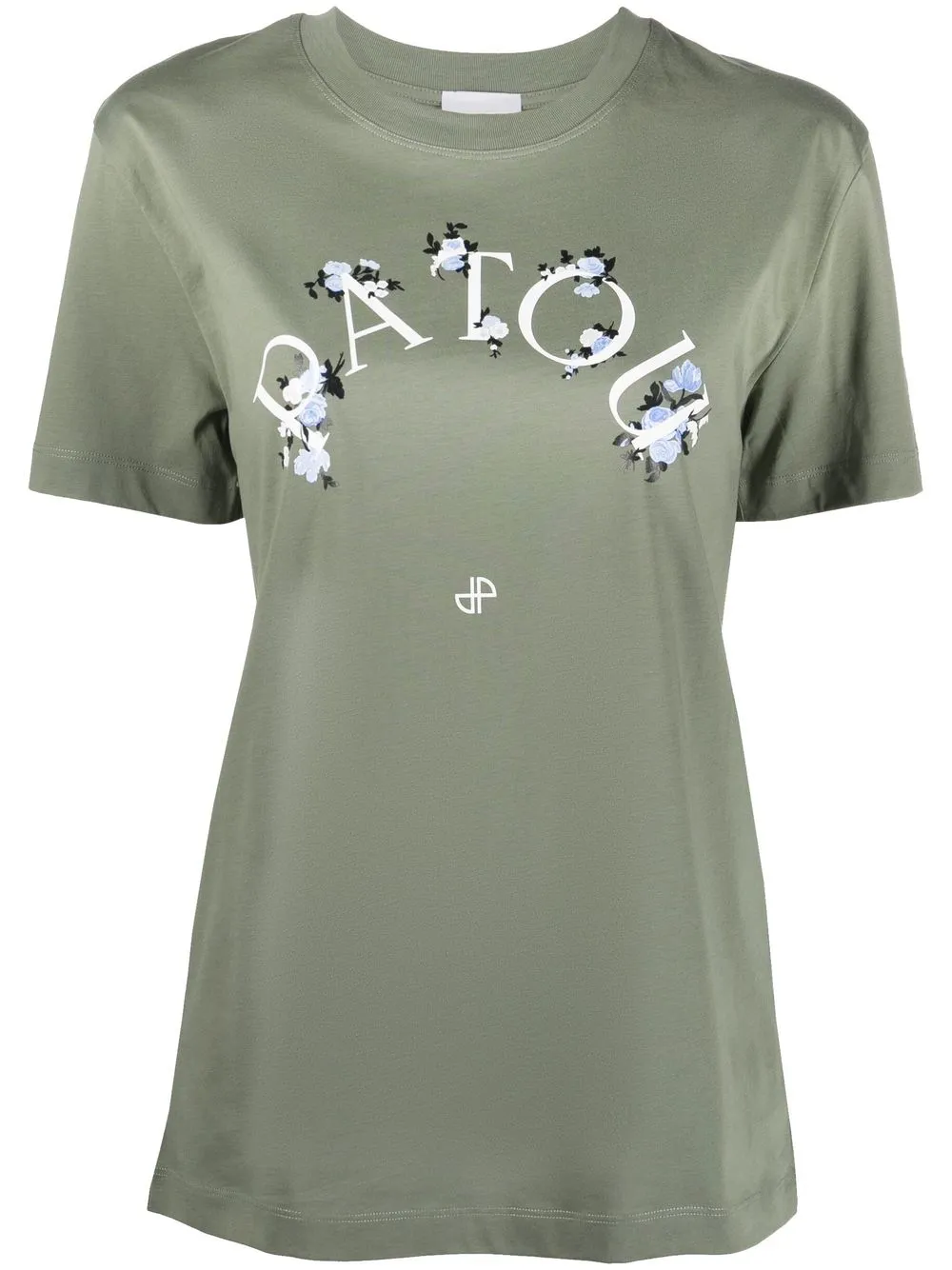 

Patou floral logo print T-shirt - Green