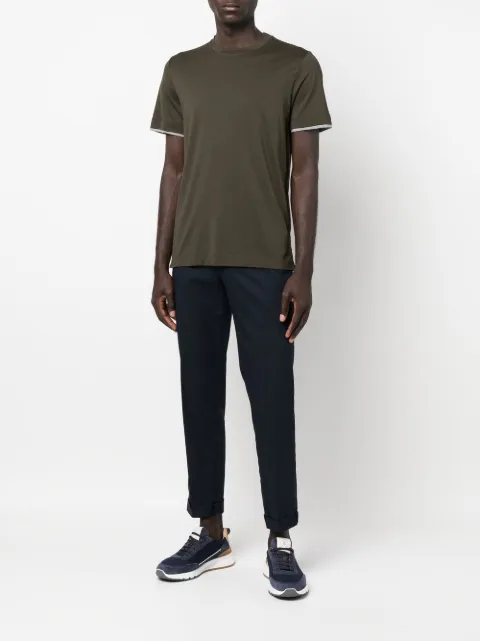 Canali Layered short-sleeve T-shirt 