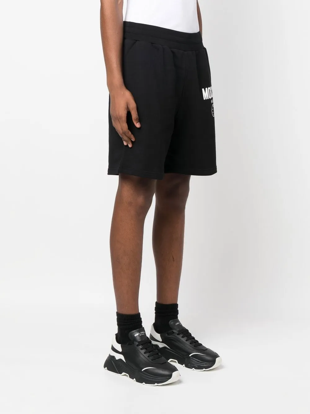  Moschino Shorts Aus Bio Baumwolle   Schwarz 