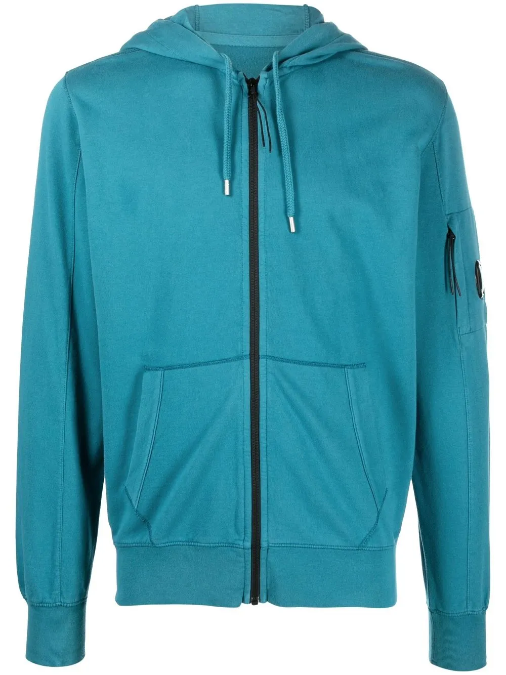 

C.P. Company hoodie con cordones y cierre - Azul