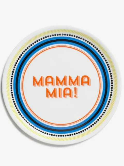 Bitossi Home 6 piece Mamma Mia pizza plate set