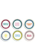 Bitossi Home Assorted six-set pizza plates - White