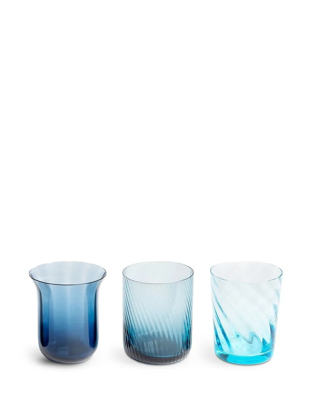  Bitossi Home Tumbler Set Mit Verschiedenen Formen (6er Set)   Blau 