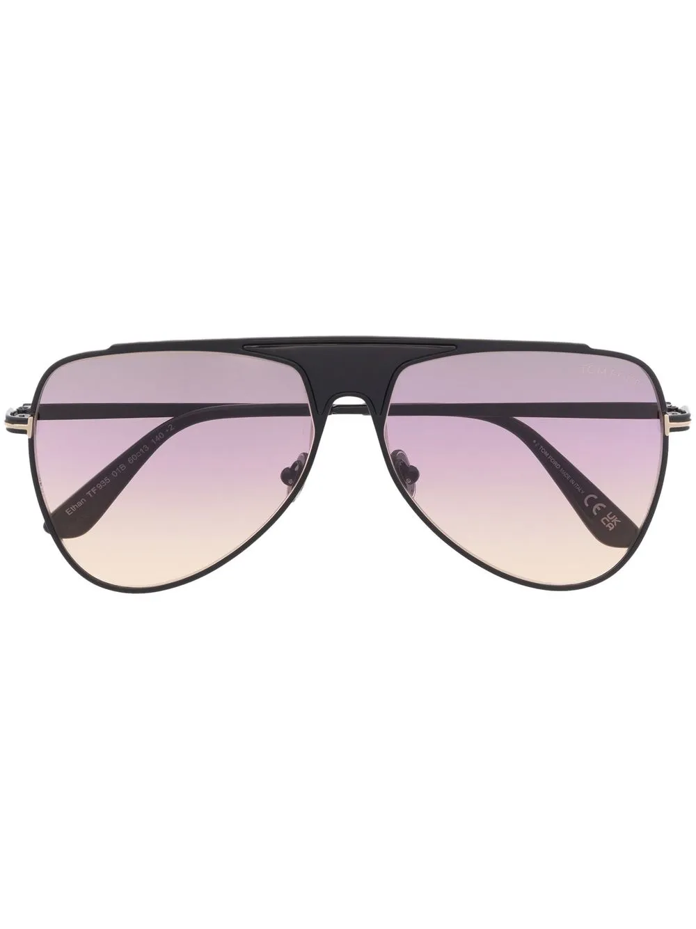 

TOM FORD Eyewear lentes de sol con armazón aviador - Negro