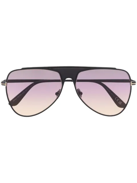 TOM FORD Eyewear tinted pilot-frame sunglasses