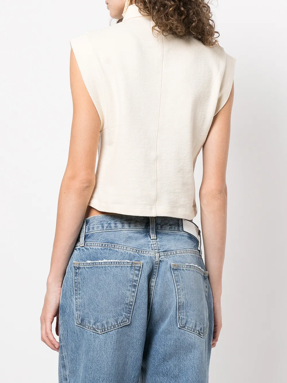 Rag & Bone McKenna Sleeveless Polo Top Farfetch