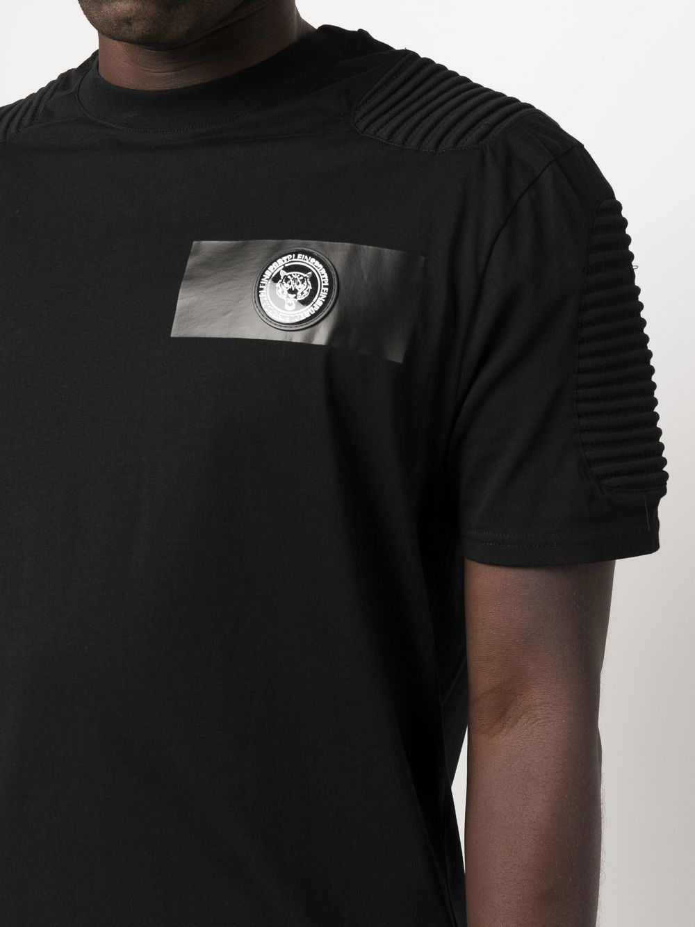 Shop Plein Sport Round Neck T-shirt In Black