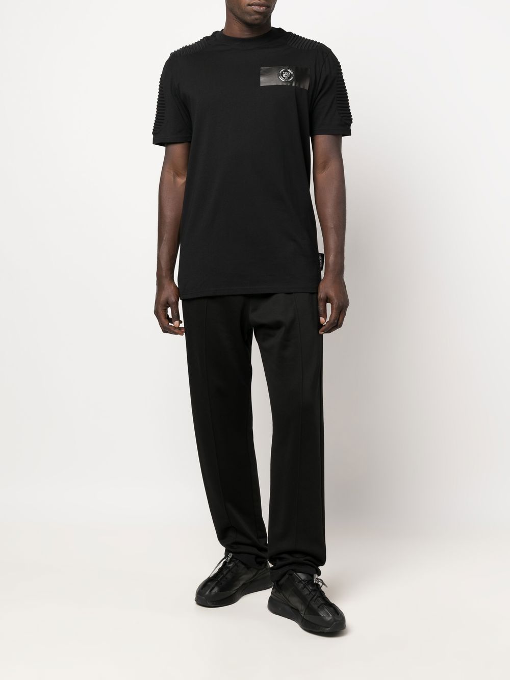 Shop Plein Sport Round Neck T-shirt In Black